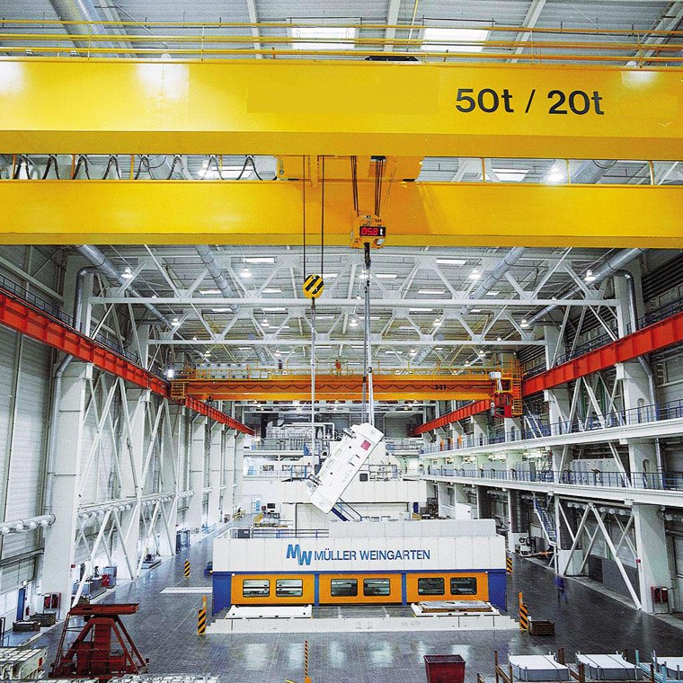 發往山西呂梁興縣50t/20t雙梁起重機